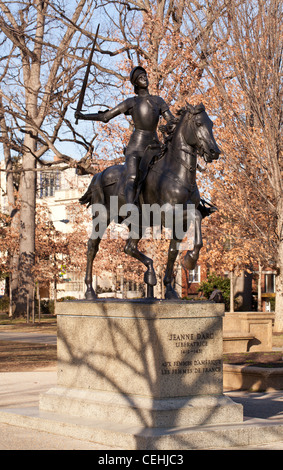 Monument de Jeanne d'Arc à cheval à Meridian Hill Park à Washington DC Banque D'Images