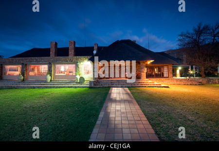 Hotel Walkerson extérieure et spa de nuit, Pilgrims Rest,Mpumalanga Banque D'Images