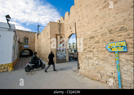 Medina Sousse - vieille ville de Sousse, une ville de Tunisie, l'Afrique du Nord. Banque D'Images