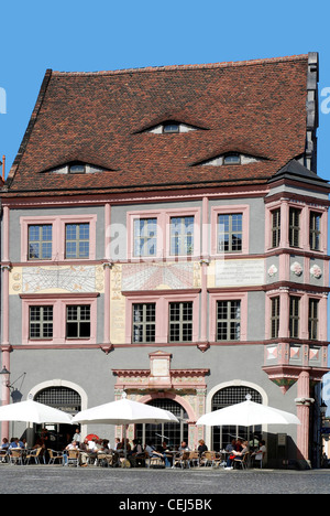 Ancienne pharmacie conseils sur le marché inférieur à Goerlitz. Banque D'Images