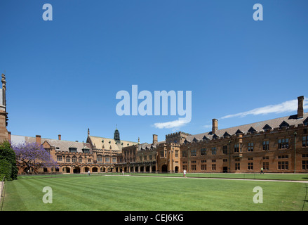 Quadrilatère principal de l'Université de Sydney, Sydney, Australie Banque D'Images