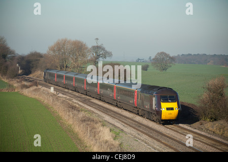 Cross Country Trains tgv, Portway, Tamworth, Staffordshire. Banque D'Images