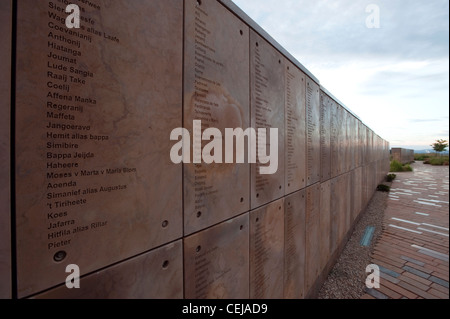 Le Mur des noms,Jardin du souvenir, Pretoria, Gauteng Banque D'Images