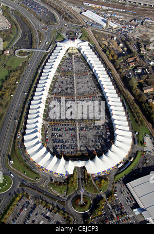 Vue aérienne de Ashford Designer Outlet, Ashford, Kent Banque D'Images