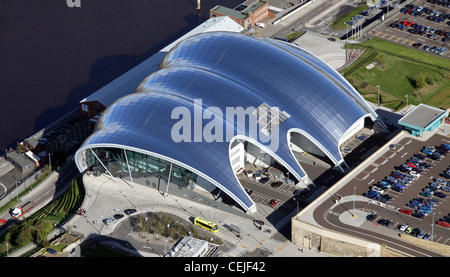 Image aérienne du Sage Gateshead près de Newcastle-upon-Tyne Banque D'Images