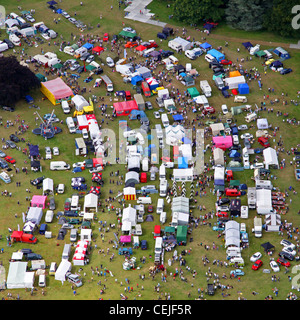 vue aérienne d'une foire extérieure, artisanale ou campagnard Banque D'Images