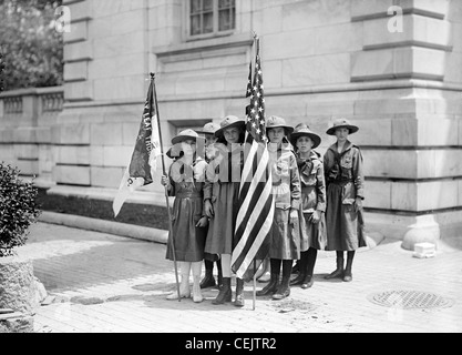 Girl Scouts, l'Amérique Banque D'Images