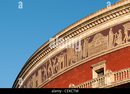 Détail façade, Royal Albert Hall, South Kensington, Kensington & Chelsea, London, England, UK Banque D'Images