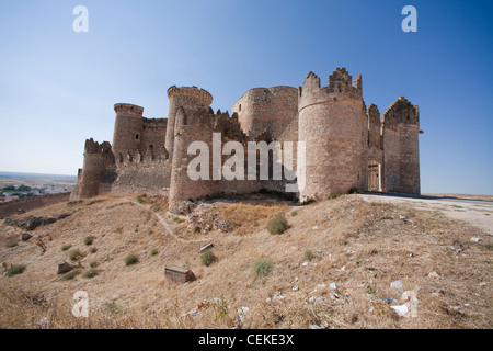 Château de construction commandés Don Juan Pacheco Marquis Villena utiliser résidence privée de style Gothic-Mudejar château conçu master Banque D'Images