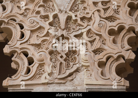 Aljaferia Palace palais fortifié construit au cours du deuxième semestre 11e siècle dans la région de Saragosse Abu Jafar Ahmad ibn Sulayman al Muqtadir Banque D'Images