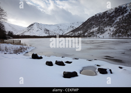 Hartsop haut Dodd et Dovedale Dans Brothers d'eau en hiver Lake District Cumbria UK Banque D'Images