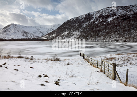 Hartsop haut Dodd et Dovedale Dans Brothers d'eau en hiver Lake District Cumbria UK Banque D'Images