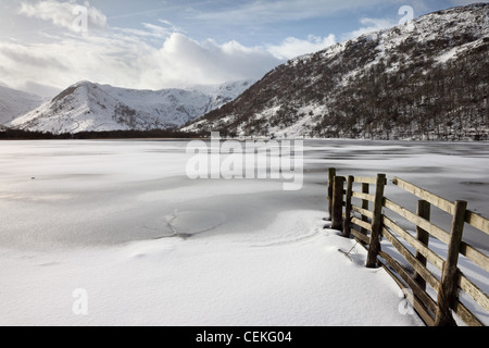 Hartsop haut Dodd et Dovedale Dans Brothers d'eau en hiver Lake District Cumbria UK Banque D'Images