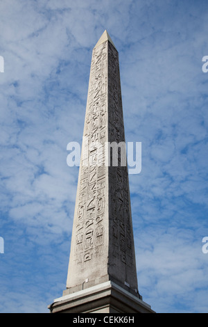 France, Paris, place de la Concorde, l'obélisque égyptien Banque D'Images