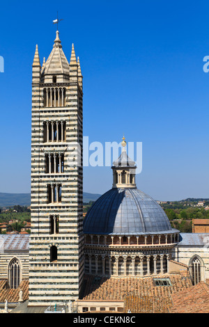 Sienne dome / cathédrale (Duomo), Italie Banque D'Images