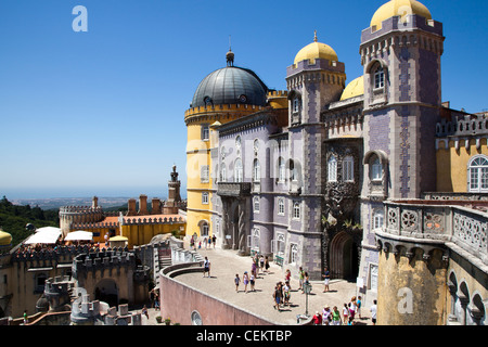 Portugal, région de Lisbonne, Sintra, Palais National de Pena Banque D'Images