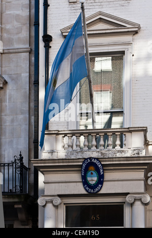 L'Ambassade d'Argentine à Londres Banque D'Images