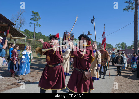 L'Assemblée Hoggetowne Faire médiévale de Gainesville en Floride Banque D'Images