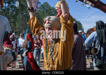 L'Assemblée Hoggetowne Faire médiévale de Gainesville en Floride Banque D'Images