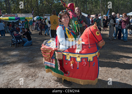 L'Assemblée Hoggetowne Faire médiévale de Gainesville en Floride Banque D'Images