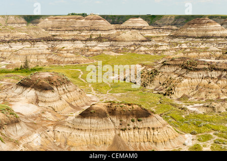 , Horseshoe Canyon dans l'Alberta badlands, près de Drumheller, Alberta, Canada Banque D'Images