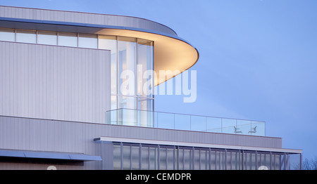 Le Media Lab Extension (bâtiment E14) au MIT, conçu par Fumihiko Maki et Leers Weinzapfel et achevé en 2009. Banque D'Images