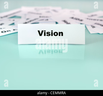 Feuille de papier, word vision ou signer ce Banque D'Images