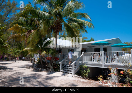 Cayo Hueso café sur la plage de Zachary Taylor Park, Key West, Floride Banque D'Images