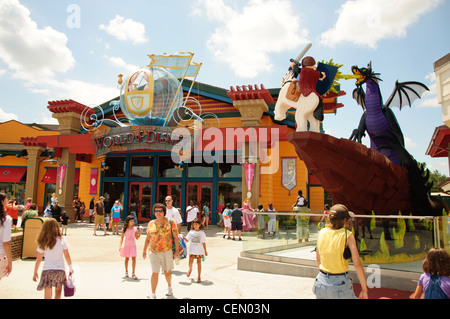 Les parcs de Walt Disney World Resort Downtown Disney lego shop Banque D'Images