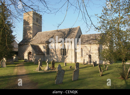 St Andrew's Church à Saxon Coln Rogers Gloucestershire Banque D'Images