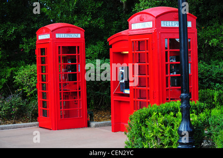 Cabines téléphoniques Banque D'Images