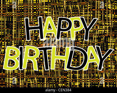 Joyeux anniversaire composition, abstract vector art illustration Banque D'Images