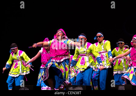 Raas garba competetion ; Indiana University Bloomington, Février 2012 Banque D'Images