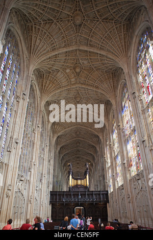 L'Angleterre, Cambridge, Cambridgeshire, King's College Chapel Banque D'Images