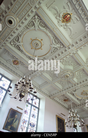 L'Angleterre, Cambridge, Cambridgeshire, Clare College, le Grand Hall Banque D'Images