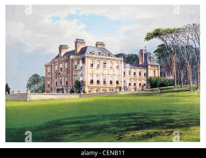 Classé Grade II Pynes House William et Mary Style Country House Upton Pyne Devon, Angleterre manor l'architecture de style Queen Anne UK Banque D'Images