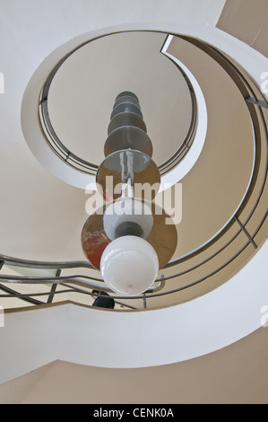 Luminaire en escalier de De La Warr Pavilion Banque D'Images