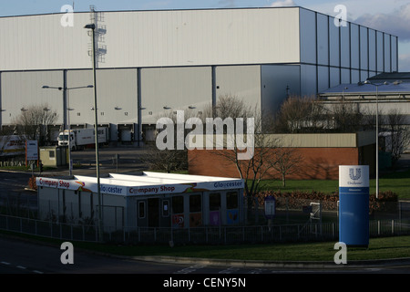 Les portes de l'entreprise Unilever à gloucester uk factory Banque D'Images