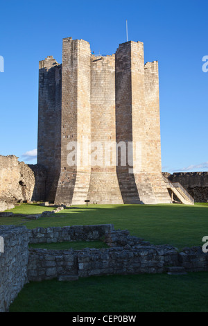 Les ruines de Conisbrough Castle à Doncaster, dans le Yorkshire du Sud, UK Banque D'Images