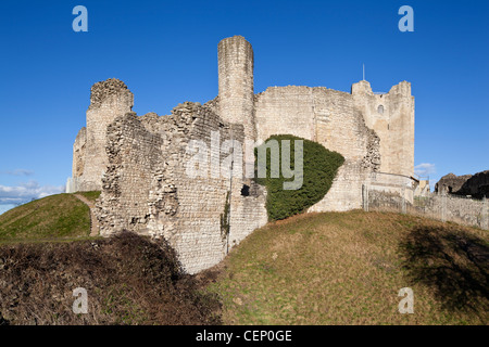 Les ruines de Conisbrough Castle à Doncaster, dans le Yorkshire du Sud, UK Banque D'Images