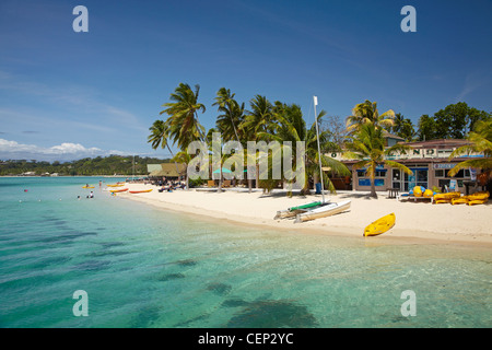 Plantation Island Resort, Malolo Lailai Island, Yasawa Islands, Fidji, Pacifique Sud Banque D'Images