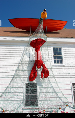 Restaurant le homard sur Cape Cod, Massachusetts Wellfleet Banque D'Images