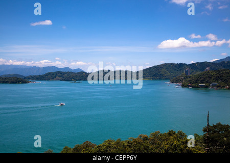 Une vue de la Sun Moon Lake à Taiwan Banque D'Images