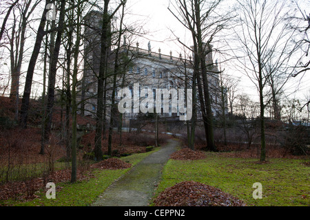 Palais Albrechtsberg, maison et terrains environnants, à Dresde, Allemagne. Banque D'Images