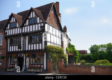 Nash's House et nouveau lieu. Nouveau lieu était William Shakespeare's dernière maison de retraite, mais il a été élevé au sol par le révérend F Banque D'Images