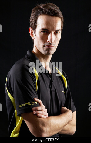 Portrait de Nathan Robertson, champion du monde. Banque D'Images