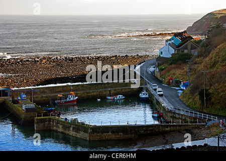 Burnmouth harbour.Ecosse Banque D'Images