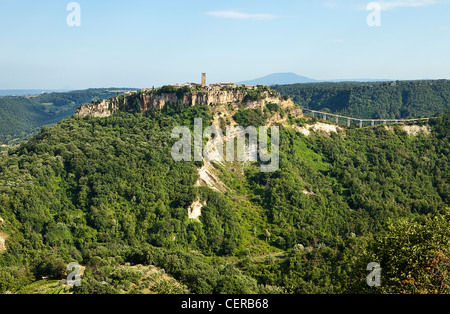 Civita de Bagnareggio Viewpoint Banque D'Images