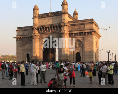 L'Inde, Maharashtra, Mumbai, porte de l'Inde, Banque D'Images