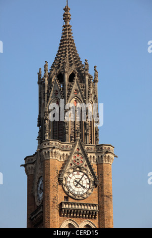 L'Inde, Mumbai, Maharashtra, Maidan, ovale, de l'université, de la Tour Rajabai . Banque D'Images